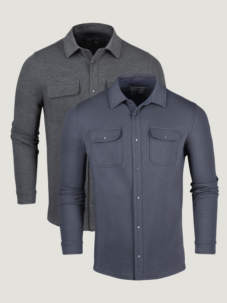 Button Up Shacket 2-Pack | Fresh Clean Threads